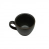 Set 6 taza café 100ml porcelana Terra grafito