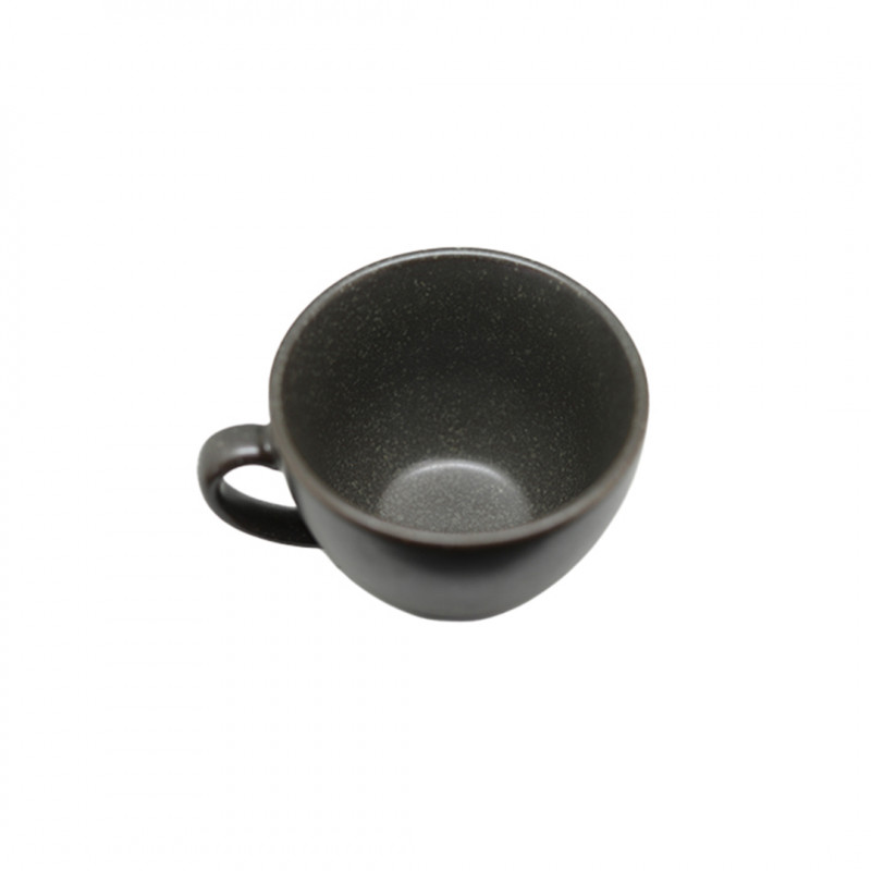 Set 6 taza té porcelana grafito 230ml Terra