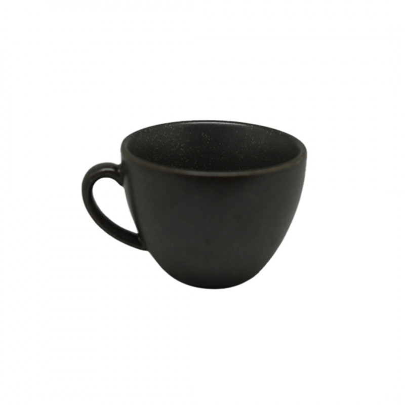 Set 6 taza té porcelana grafito 230ml Terra