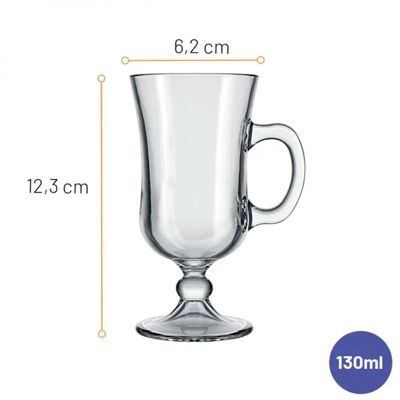 Set 12 Taza  Café Nevada Capuccino 130ml Nadir