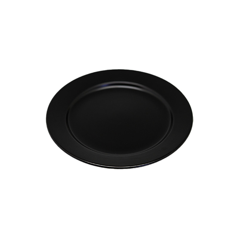 Set plato 20cm 6 piezas porcelana negra Eclipse
