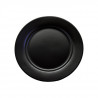 Set plato 20cm 6 piezas porcelana negra Eclipse
