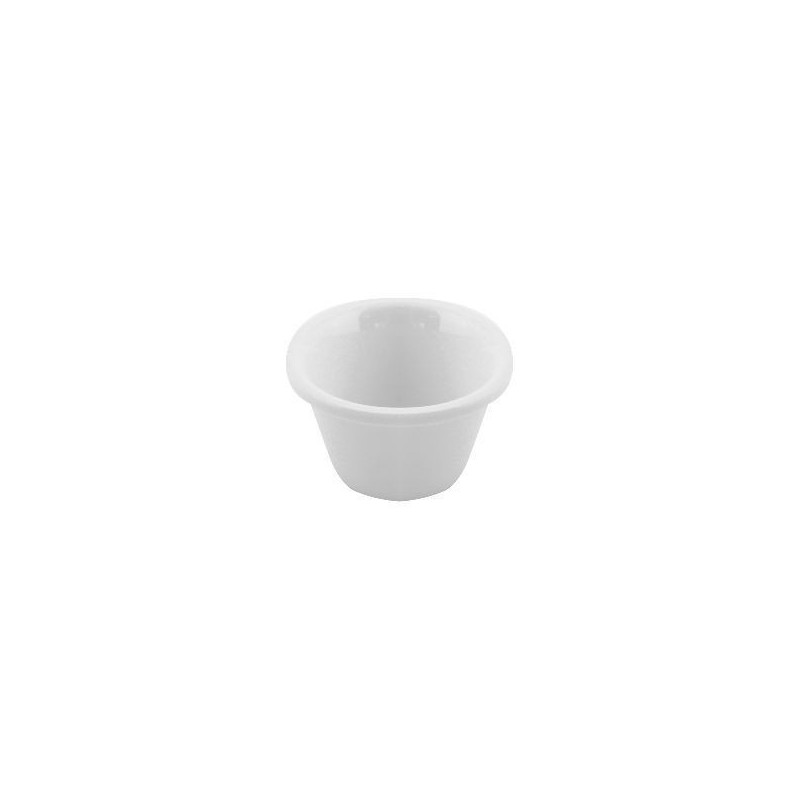 SET 6 RAMEKIN HOTEL LISO 45ML  PORC BLANCO