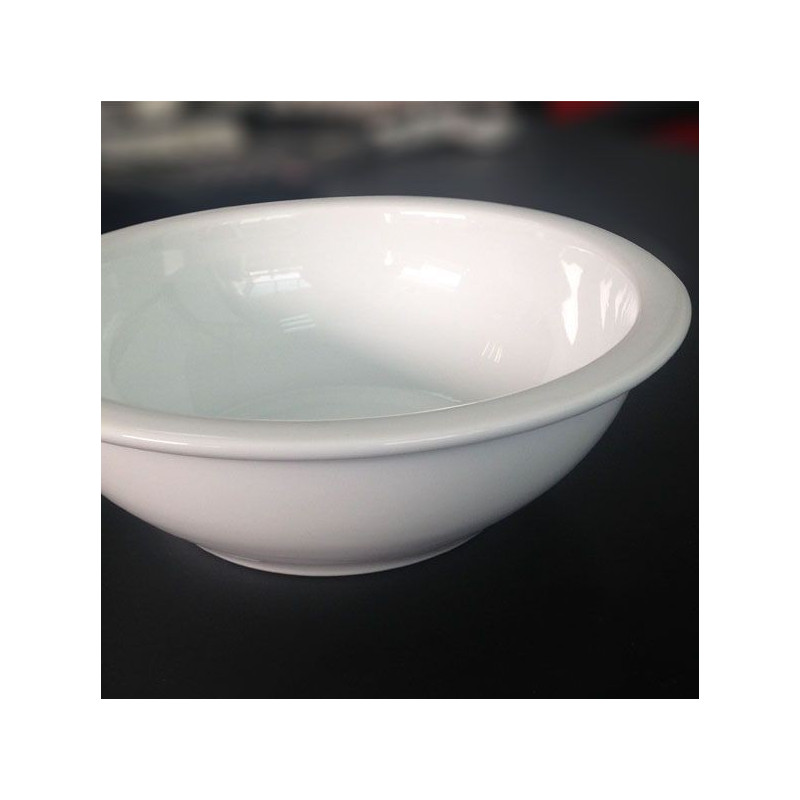 Bowl Redondo con Borde | Set Cuenco Porcelana 3 Piezas de 25cm