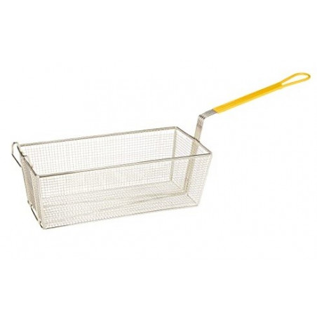 Canasto Freir Malla Gruesa Inox Rect 43X21X15Cm Amarillo
