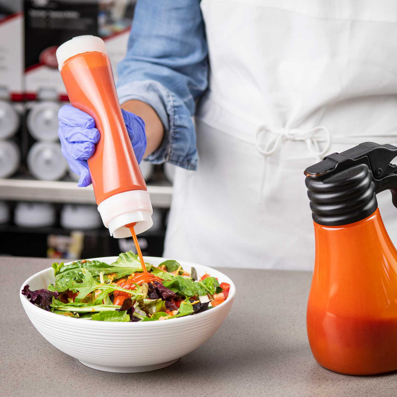 Botella salsa plástico 470ml 6 unidades Tablecraft