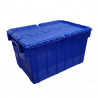 CAJA MULTIUSO PP 52 LTS AZUL 54X39X31CM C/TAPA BISAGRA