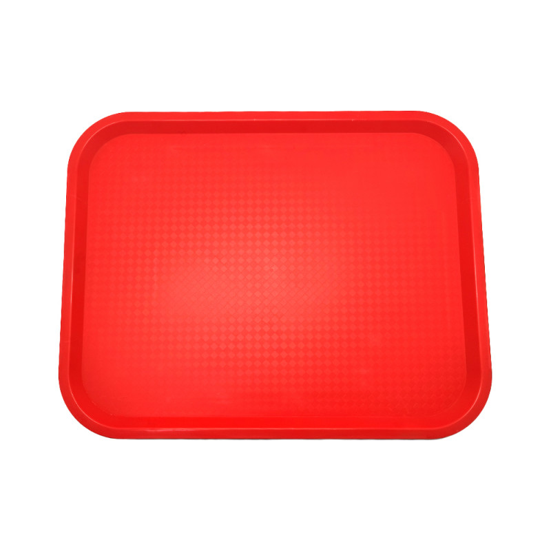 Bandeja autoservicio plástico 45.5x 35.5cm roja Big Chef | Steward.cl