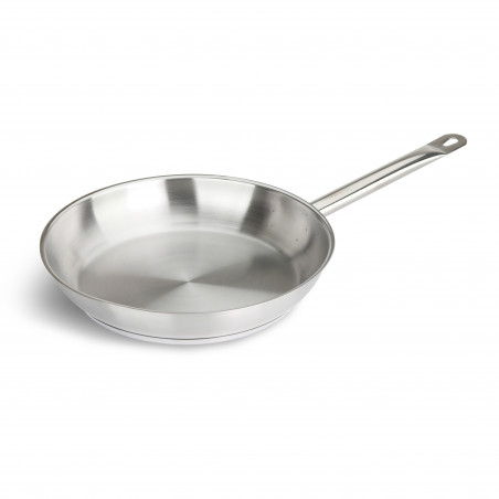 SARTEN INOX 304 Ø28X5CM C/MANGO INOX 304 0.8MM F/DIFUSOR BIG CHEF