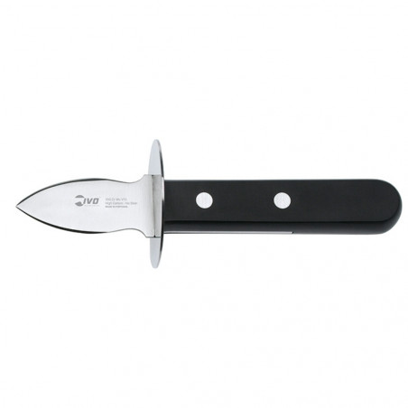 CUCHILLO OSTRAS 6CM NEGRO HOJA OVAL C/TOPE (ACCESORIES) IVO 51276.06.13