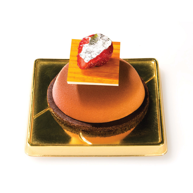 MOLDE FLAN GRA SILICON TERRACOTA 6 CAVIDADES Ø80X18MM SILIKOMART SF047