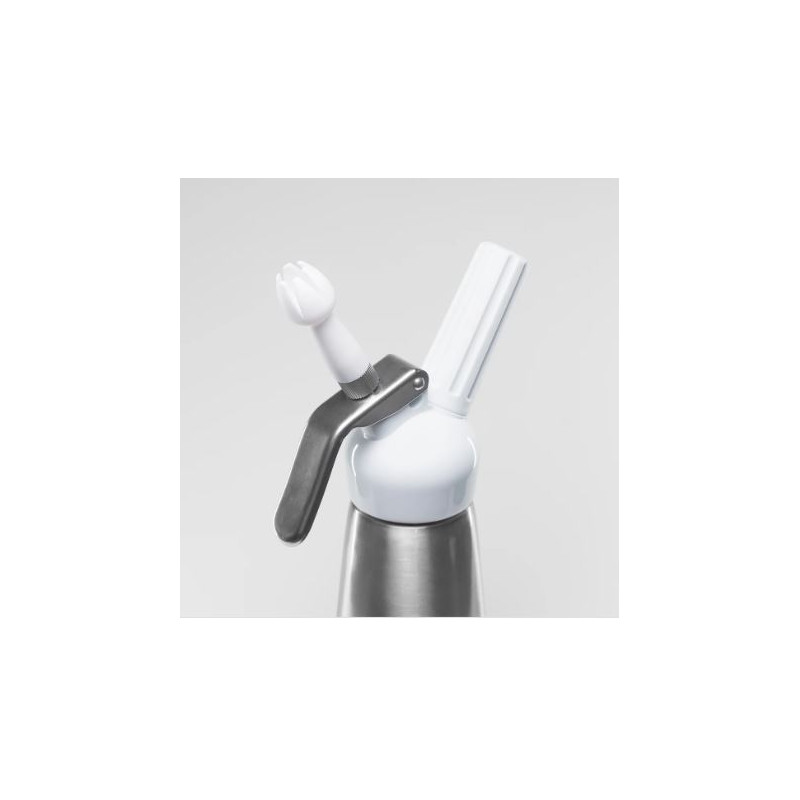 Sifon crema alum plateado 0.25lts c/comple. Cabeza plast kw25s bestwhip