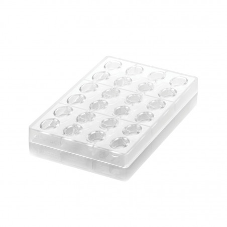 MOLDE BOMBONES OVALO INDIV (OVALE 01 P) TRITAN 24 CAVIDADES 33X23X15MM SILIKOMART CH014