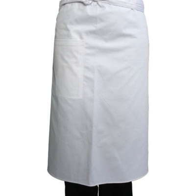 Mandil Chef Largo Blanco Con Bolsillo