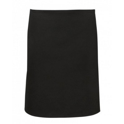 Mandil Chef Largo Negro Sin Bolsillo