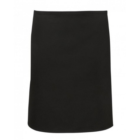 Mandil Chef Largo Negro Sin Bolsillo