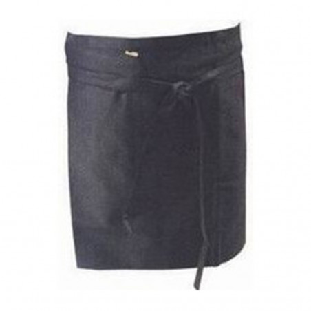 Mandil Chef Corto Con Bolsillo Negro