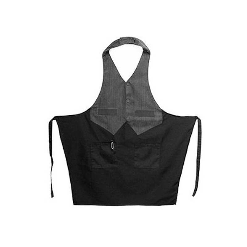 Pechera Garzon Negro/Gris