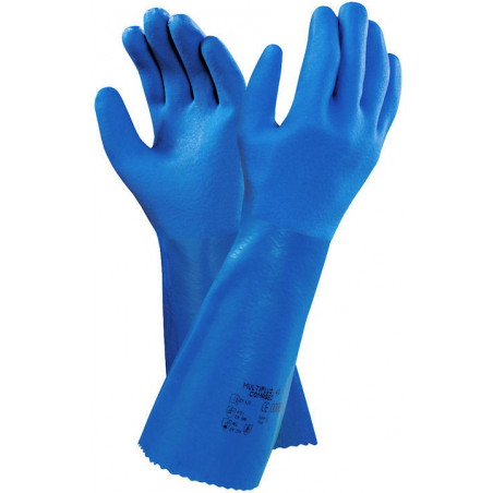 Guante Aseo Lavado,Quim,Cal Azul 50Cm 92203 M 2U Tucker