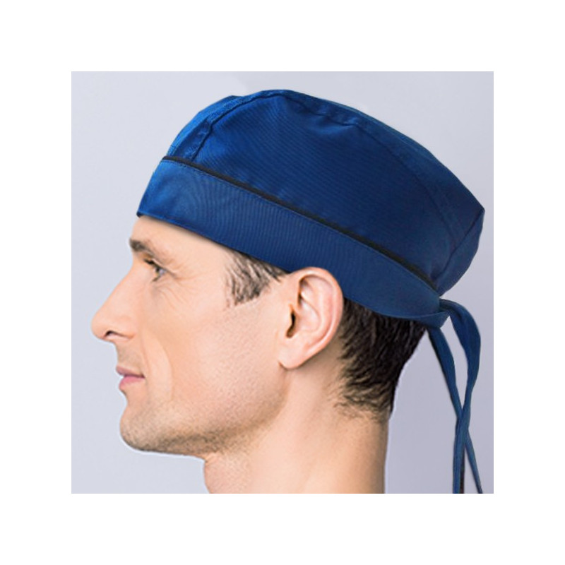 Bandana Azulina Con Vivo Negro