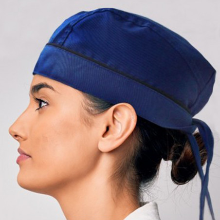 Bandana Azulina Con Vivo Negro