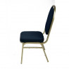 Silla Banquet apilable tapiz azul