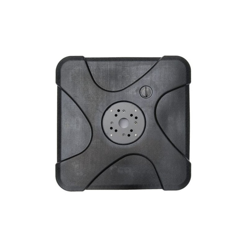 Quitasol para terraza con base beige 3x3m