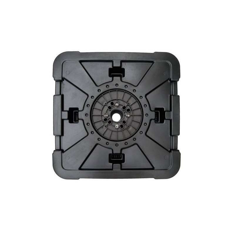 Quitasol para terraza con base beige 3x3m