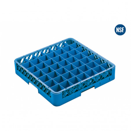 Rack plástico 49 compartimientos azul