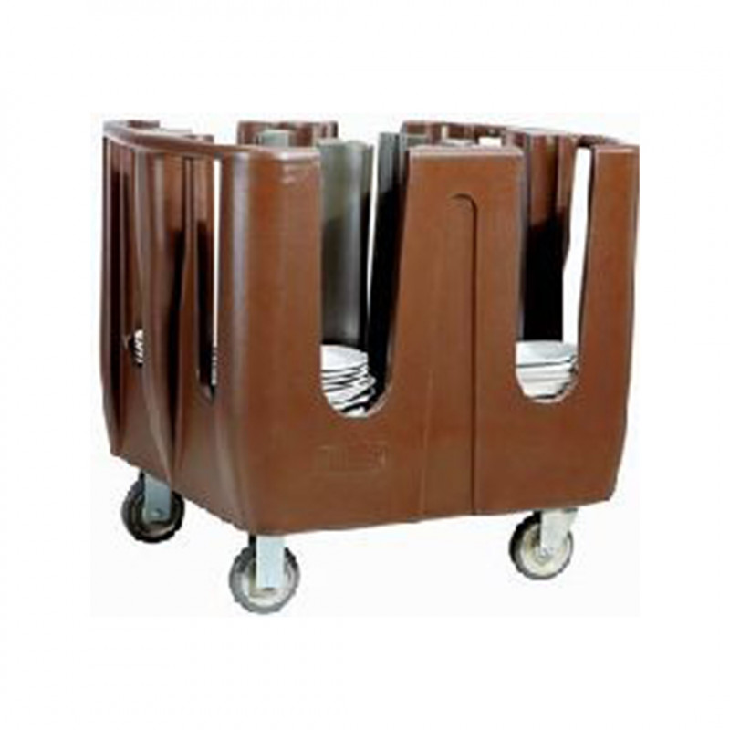 Carro Portaplatos 320P Plast Cafe 109X72X80Cm