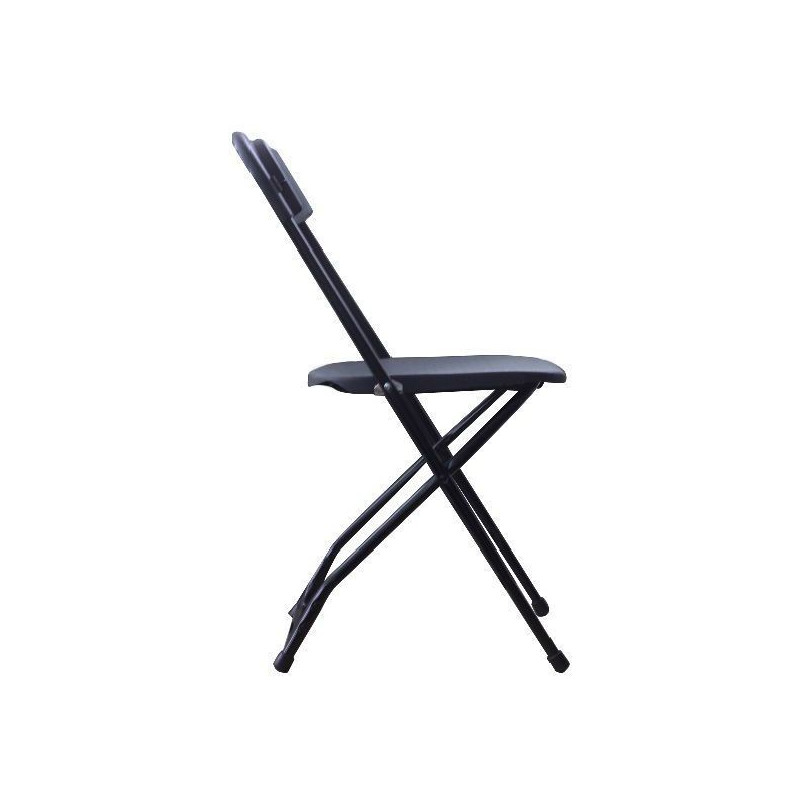 Silla Alex plegable plástico negro Zown