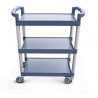 Carro Servicio 3Niv 81X40X96Cm Plast Gris