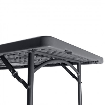 Mesa plastica gris 120x75cm Zown