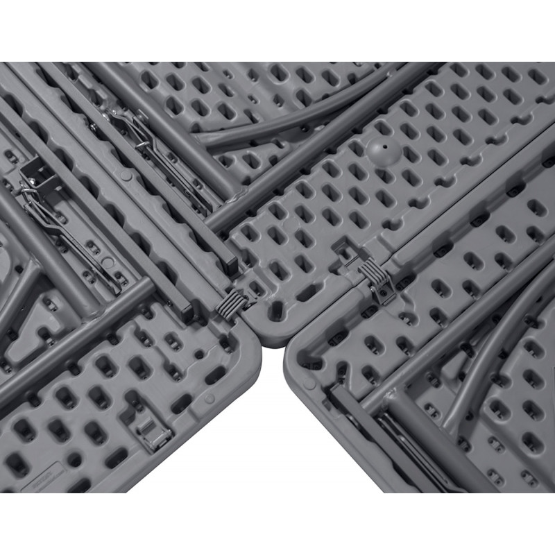 Mesa plastica gris 180x75cm Zown