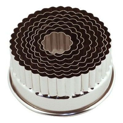 Cortador Masa Cilindro Acanalado Inox Sanneng 8Pzs