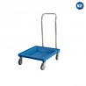 Carro transporte rack azul 54x54x77cm