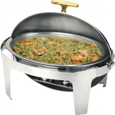 Chafing Oval Roll Top 9L Asa Titanio Alcohol