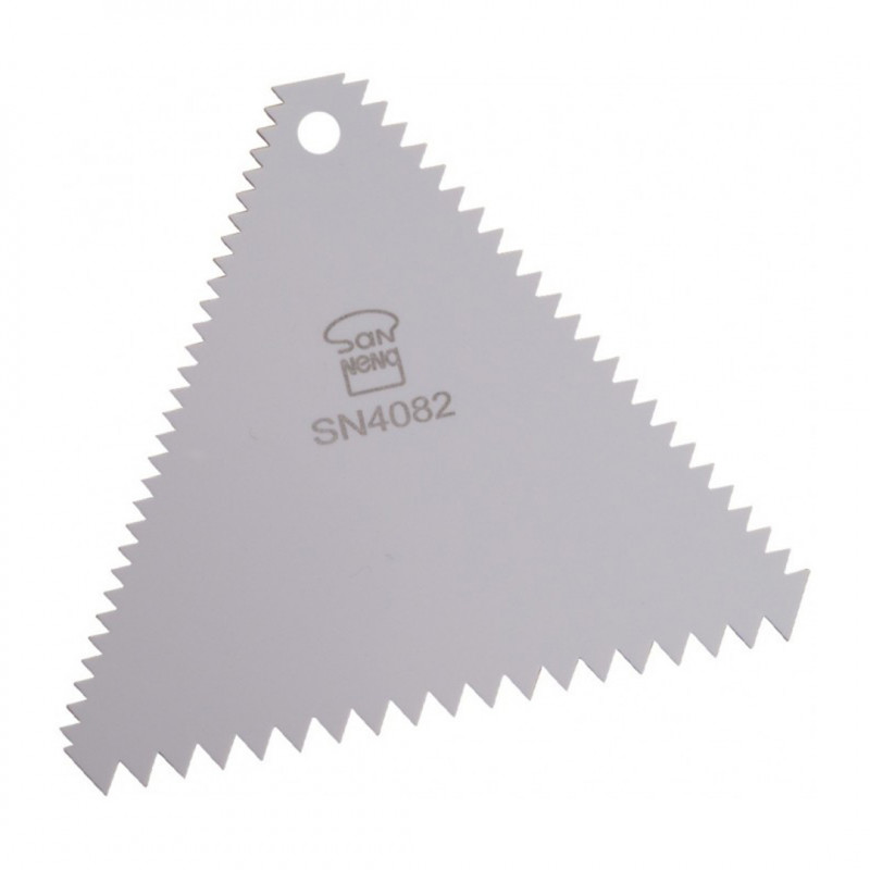 Peine Decoracion Triang Dentado Plastico 11X11Cm