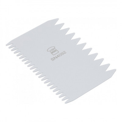 Peine Decoracion Cuadrado Dentado Polipro 11X8Cm