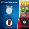 Licuadora Oster Xpert Blst3bcpg 2hp 2 Litros Vaso de Vidrio Rojo