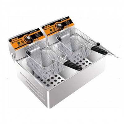 Freidora Eléctrica Grande 2Can 2X6L 220V Elect Big Cook