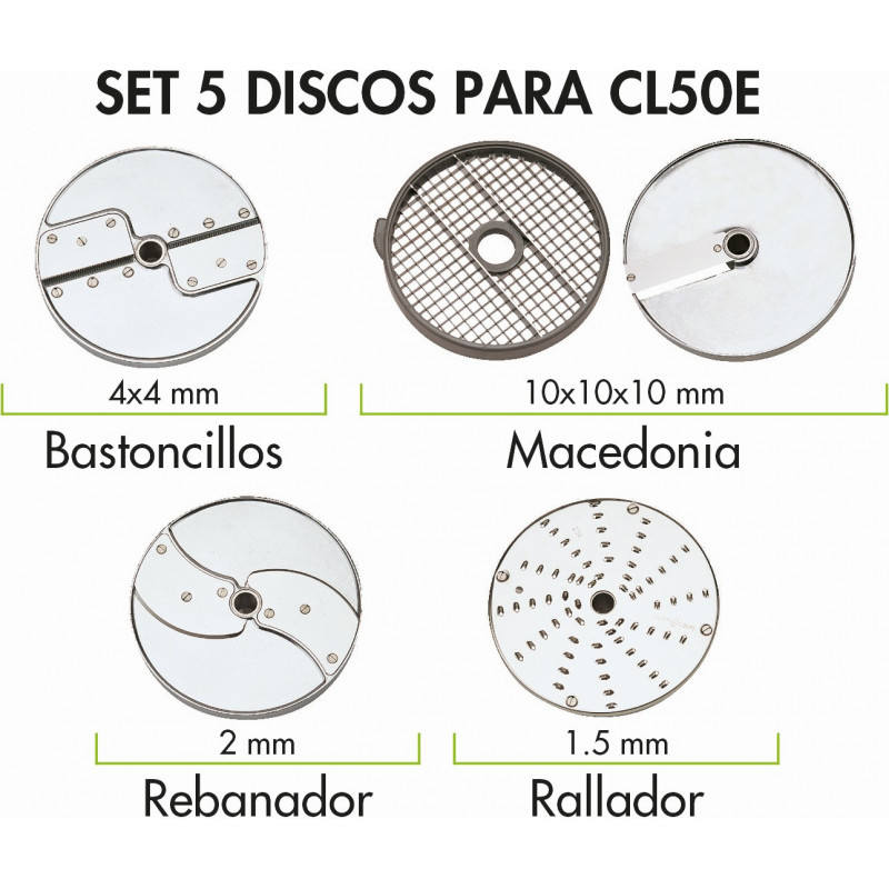 Accesorio Procesador R.Coupe Cl50E Set 5 Discos 2005