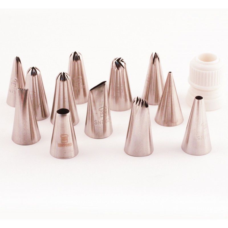 Boquilla Variadas Inox Set 12 Pzs Sanneng Sn7015