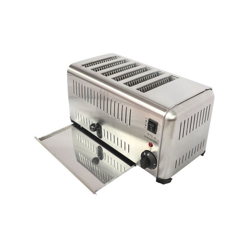 Tostador Eléctrico 6 Ranuras Profesional Marca Big Cook