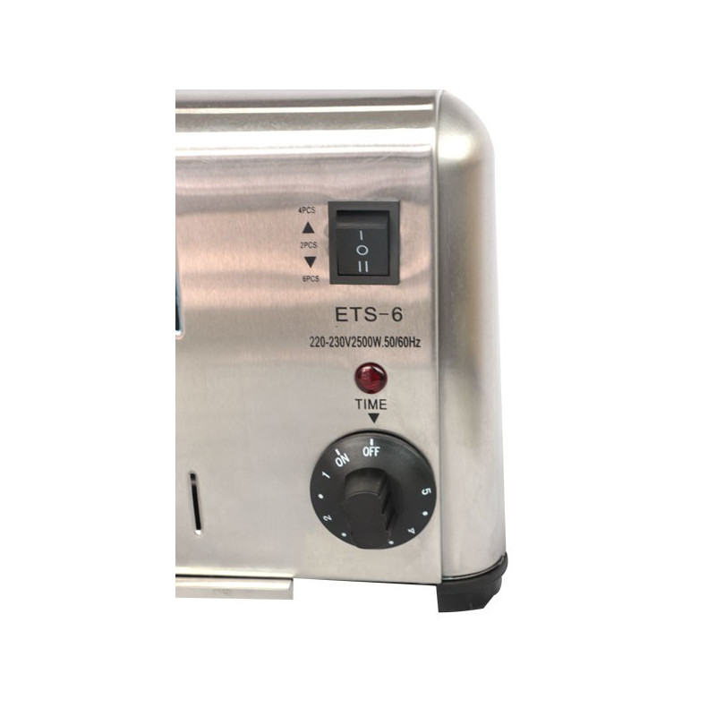 Tostador Eléctrico 6 Ranuras Profesional Marca Big Cook