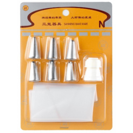 Boquilla Variadas Inox Set 6 Pzs Sanneng Sn7016