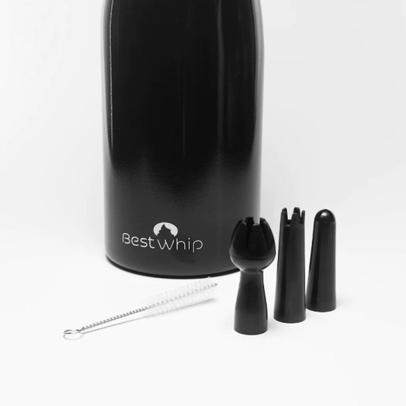 Dispensador crema batida negro 500ml Bestwhip