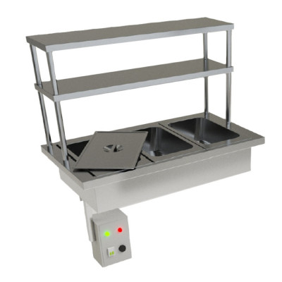 BAÑO MARIA DROP-IN 3GN C/REPISA EMBUTIDA ELECT BIG COOK