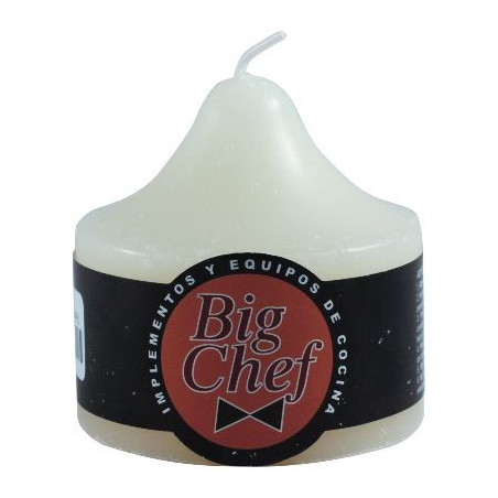 Velón marfil 7x7cm Big Chef
