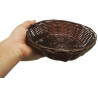 Cesta Polyrattan Redonda Marrón | Ø17.8x5cm